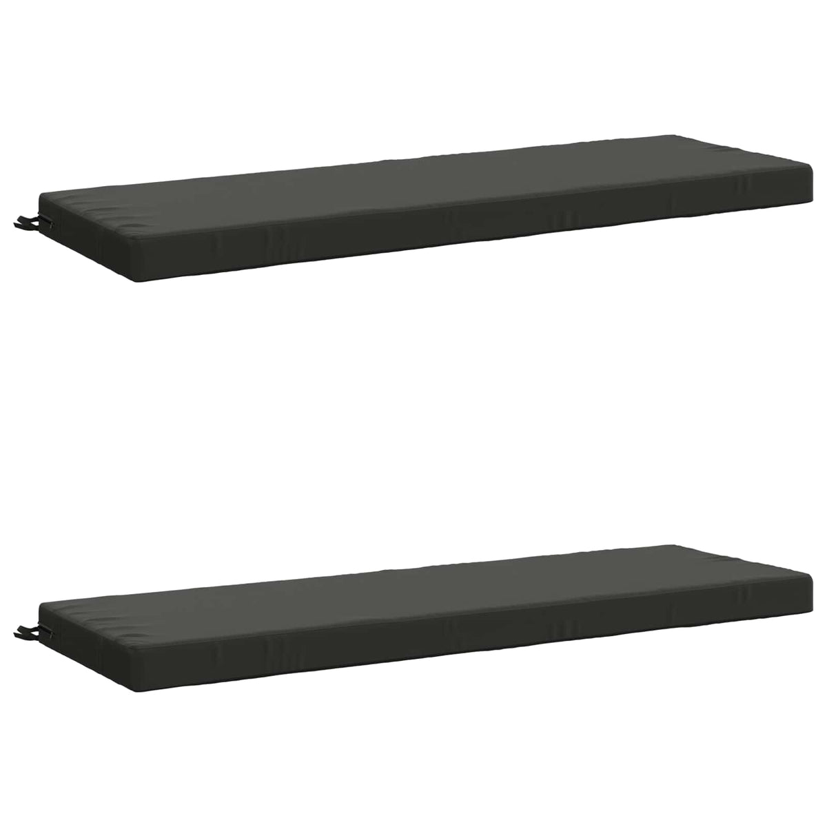 vidaXL 2-Piece Bench Cushions SOEST 2 pcs 100% Polyester Anthracite