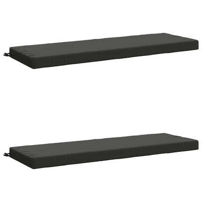 vidaXL 2-Piece Bench Cushions SOEST 2 pcs 100% Polyester Anthracite
