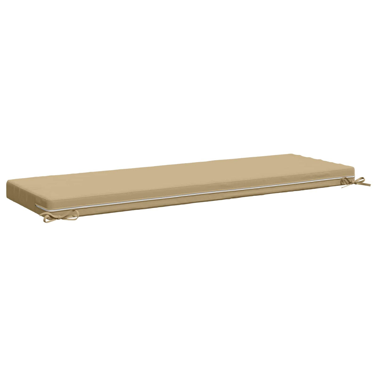 vidaXL Bench Cushion SOEST 100% Polyester Beige 150 x 50 x 8 cm