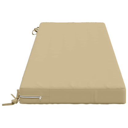 vidaXL Bench Cushion SOEST 100% Polyester Beige 150 x 50 x 8 cm