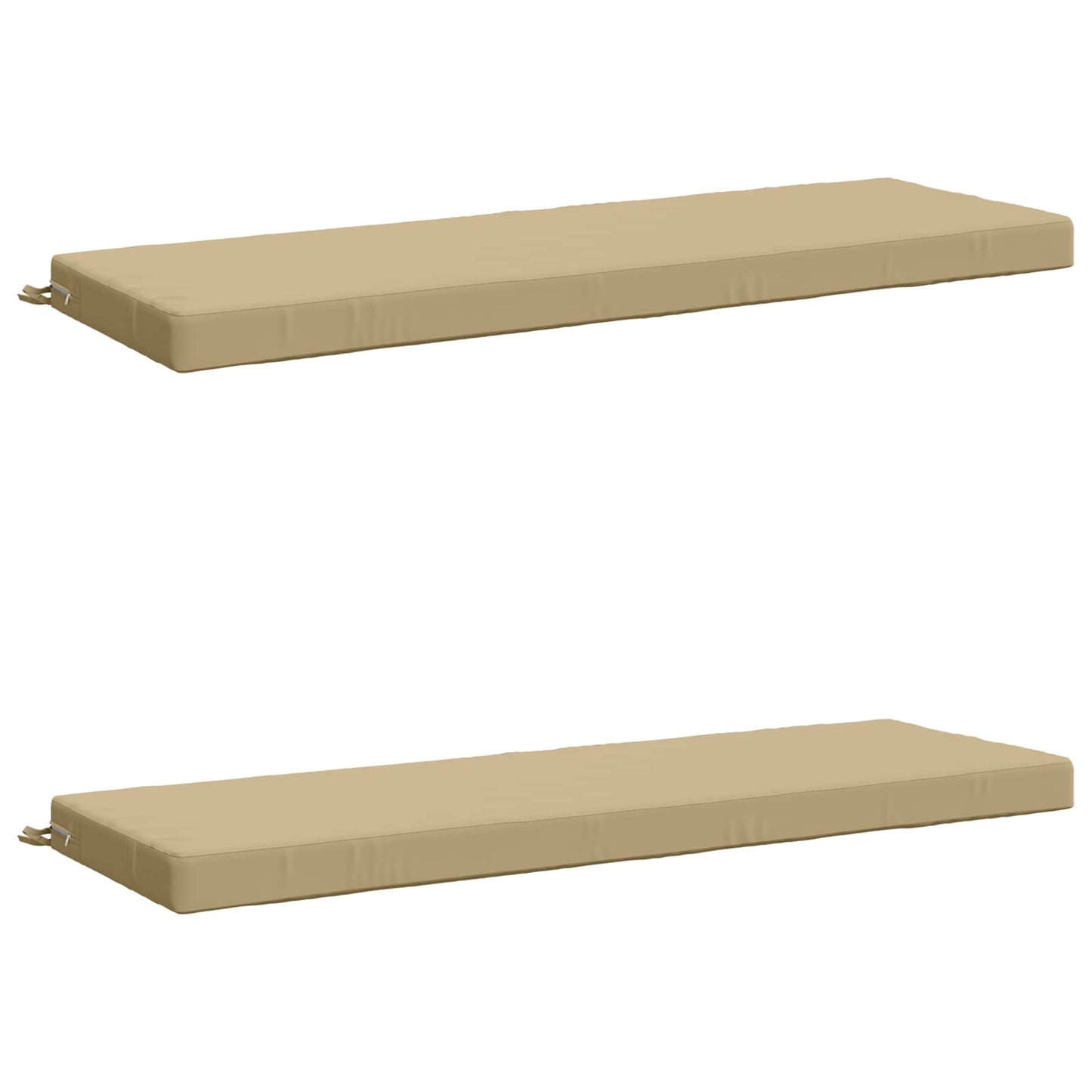vidaXL 2-Piece Bench Cushions SOEST 2 pcs 100% Polyester Beige