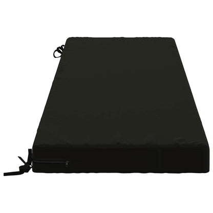 vidaXL Bench Cushion SOEST 100% Polyester Black 150 x 50 x 8 cm
