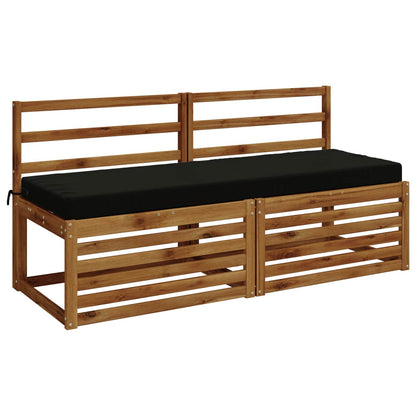 vidaXL 2-Piece Bench Cushions SOEST 2 pcs 100% Polyester Black