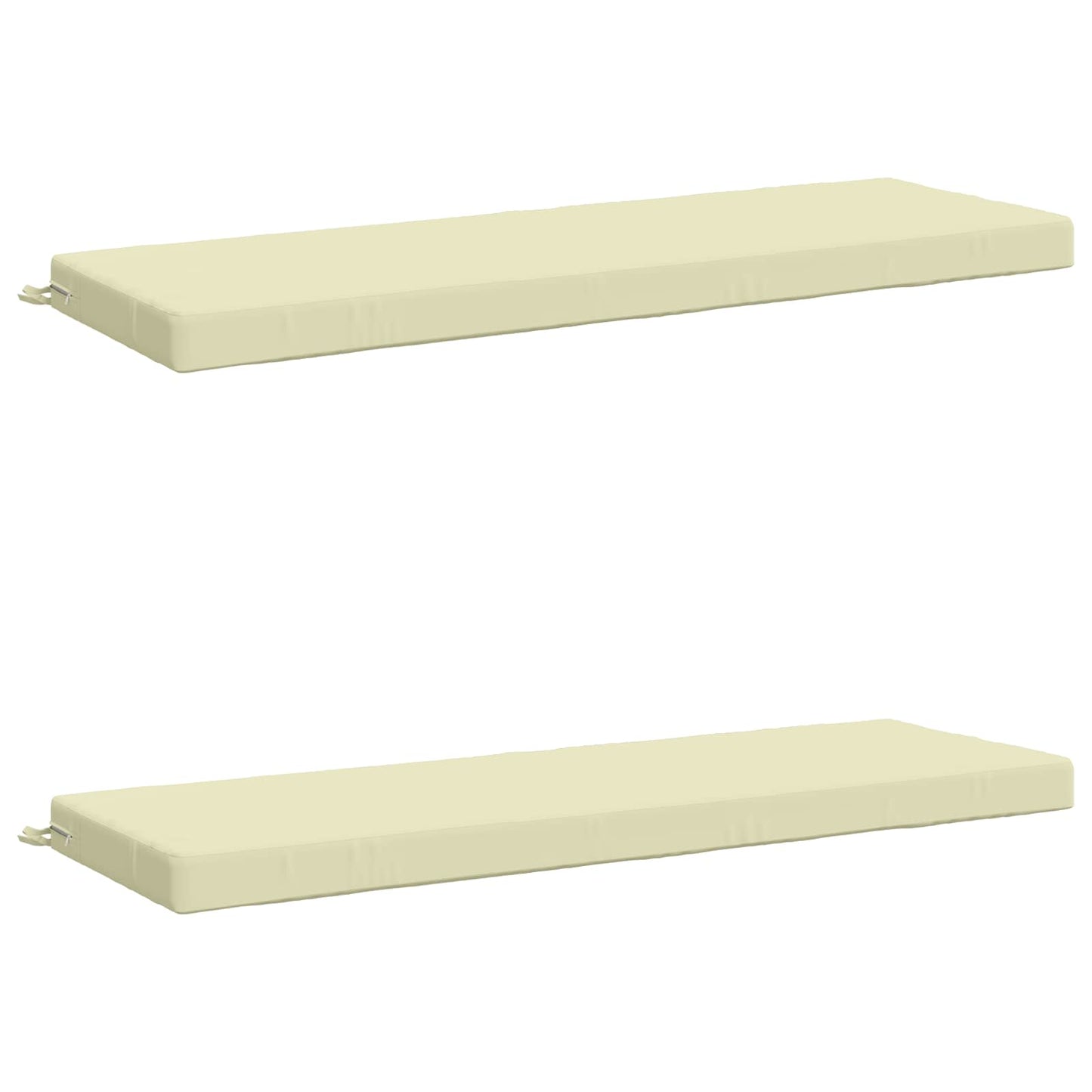 vidaXL 2-Piece Bench Cushions SOEST 2 pcs 100% Polyester Cream