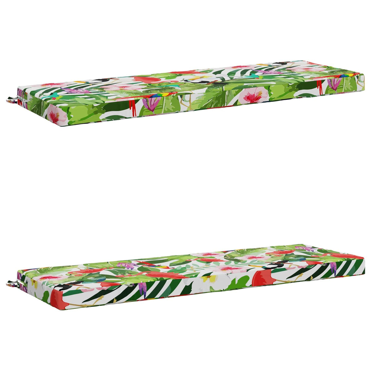 vidaXL 2-Piece Bench Cushions SOEST 2 pcs 100% Polyester Multicolour