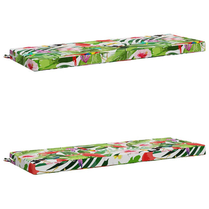 vidaXL 2-Piece Bench Cushions SOEST 2 pcs 100% Polyester Multicolour