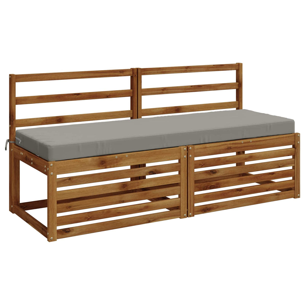 vidaXL Bench Cushion SOEST 100% Polyester Grey 150 x 50 x 8 cm