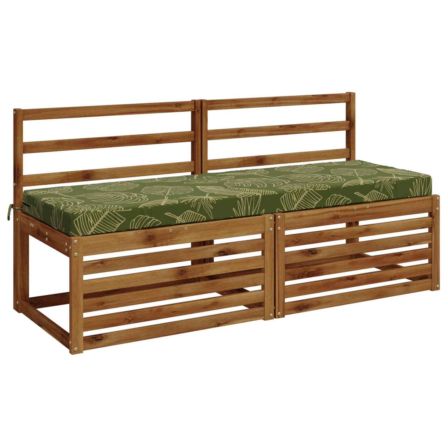 vidaXL 2-Piece Bench Cushions SOEST 2 pcs 100% Polyester Leaf Design