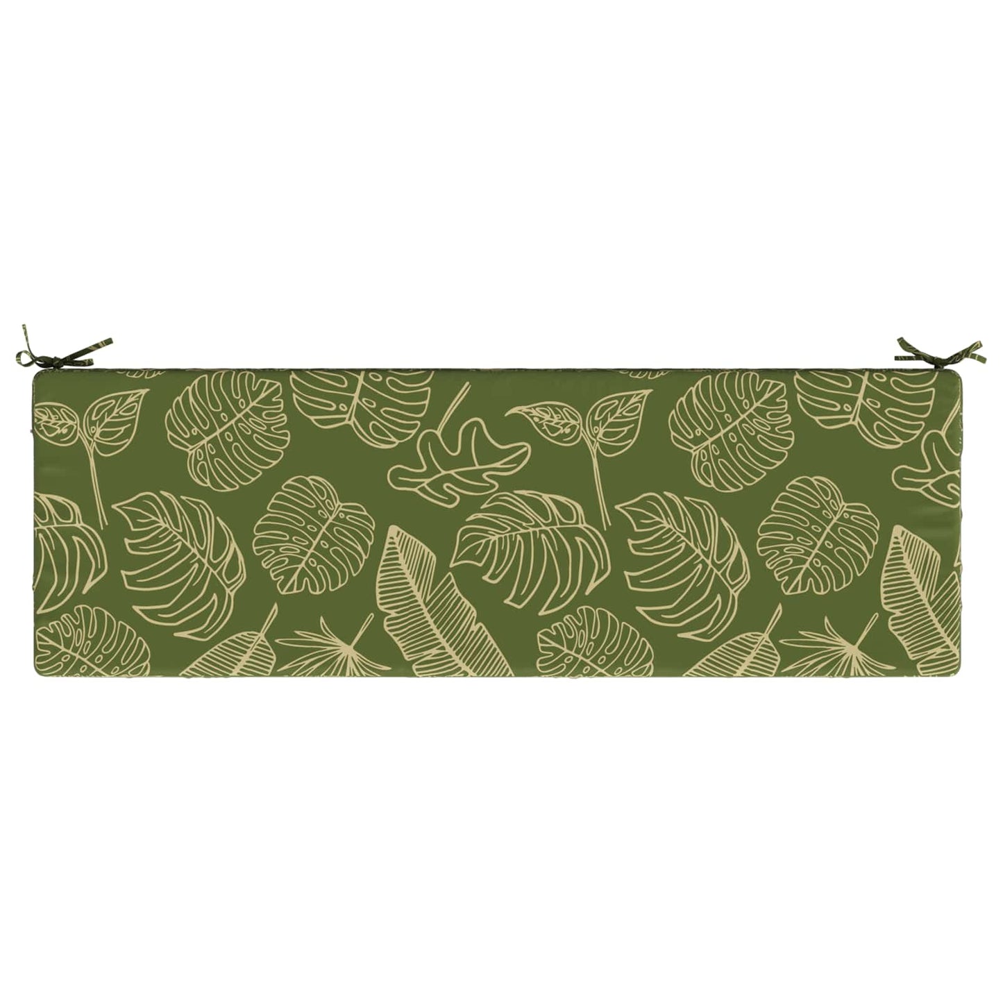 vidaXL 2-Piece Bench Cushions SOEST 2 pcs 100% Polyester Leaf Design