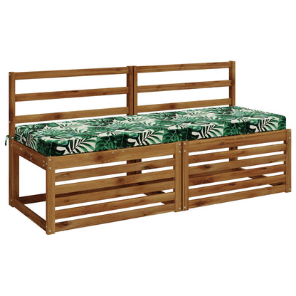 vidaXL Bench Cushion SOEST 100% Polyester Leaf Pattern 150 x 50 x 8 cm