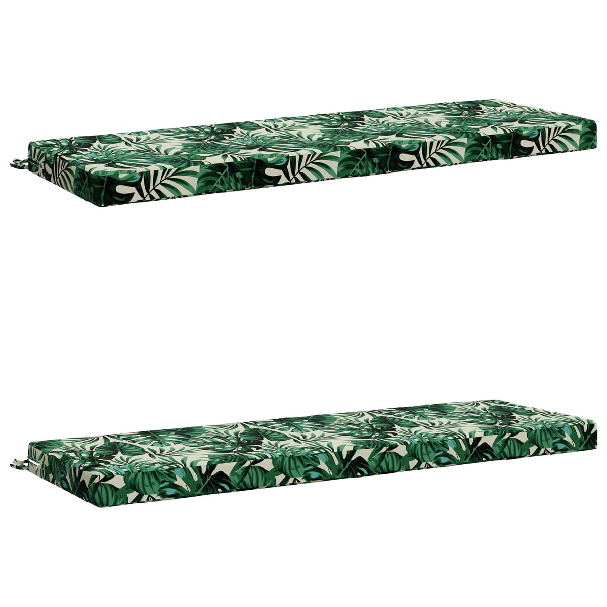 vidaXL 2-Piece Bench Cushions SOEST 2 pcs 100% Polyester Leaf Pattern