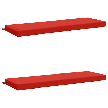 vidaXL 2-Piece Bench Cushions SOEST 2 pcs 100% Polyester Red