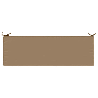 vidaXL 2-Piece Bench Cushions SOEST 2 pcs 100% Polyester Taupe