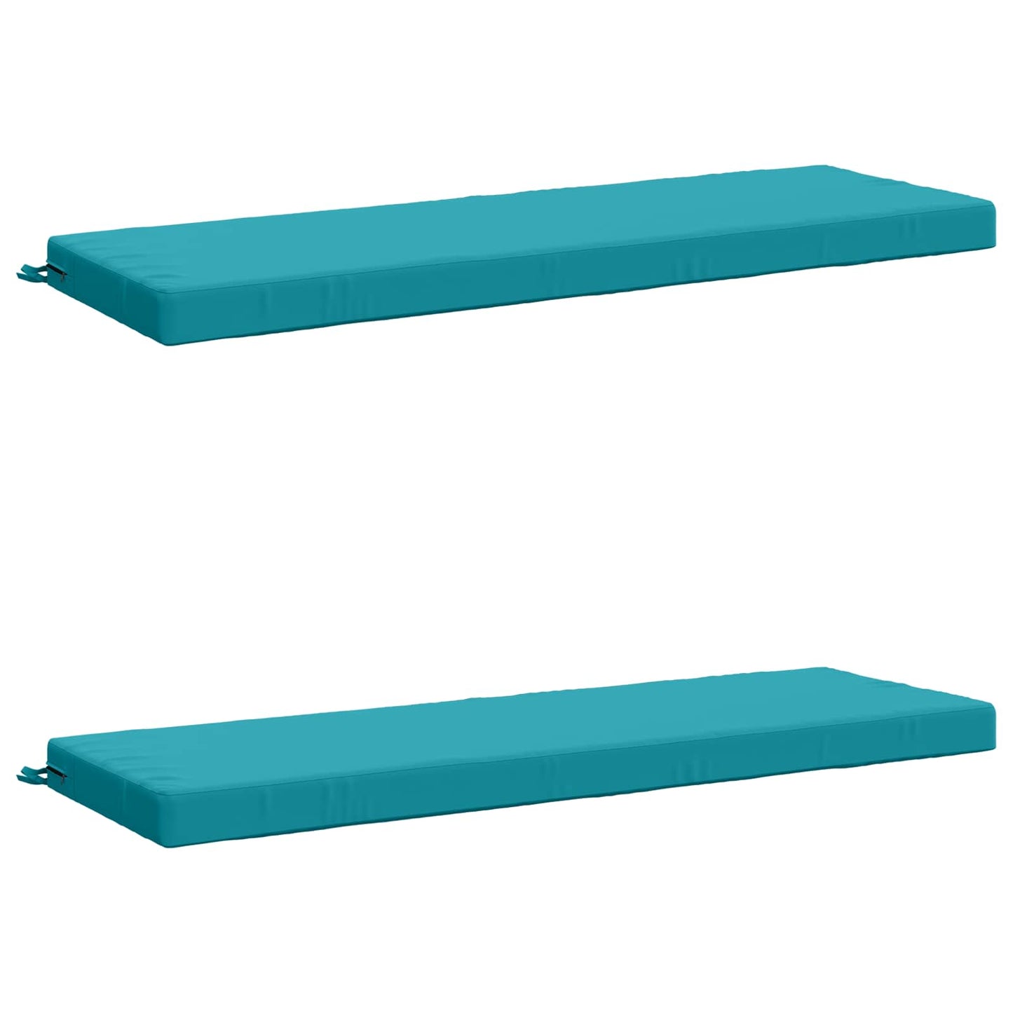 vidaXL 2-Piece Bench Cushions SOEST 2 pcs 100% Polyester Turquoise