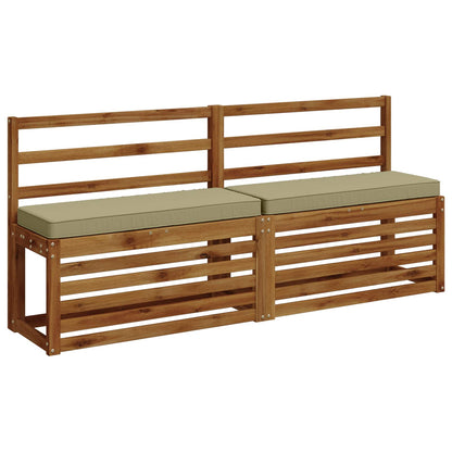 vidaXL 2-Piece Bench Cushions VUGHT 2 pcs 100% Polyester Light Green
