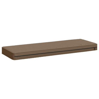 vidaXL 1-Piece Bench Cushion VUGHT 100% Polyester Taupe 60 x 30 x 5 cm