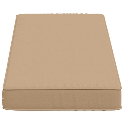 vidaXL 1-Piece Bench Cushion VUGHT 100% Polyester Sand 60 x 30 x 5 cm