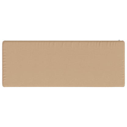 vidaXL 1-Piece Bench Cushion VUGHT 100% Polyester Sand 60 x 30 x 5 cm