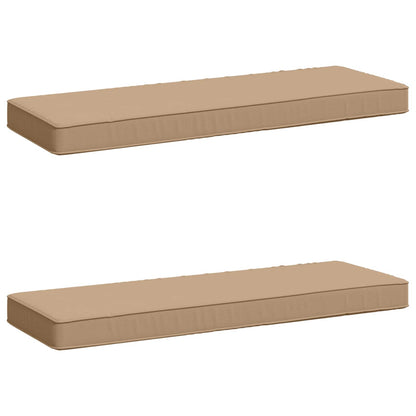 vidaXL 2-Piece Bench Cushions VUGHT 2 pcs 100% Polyester Sand