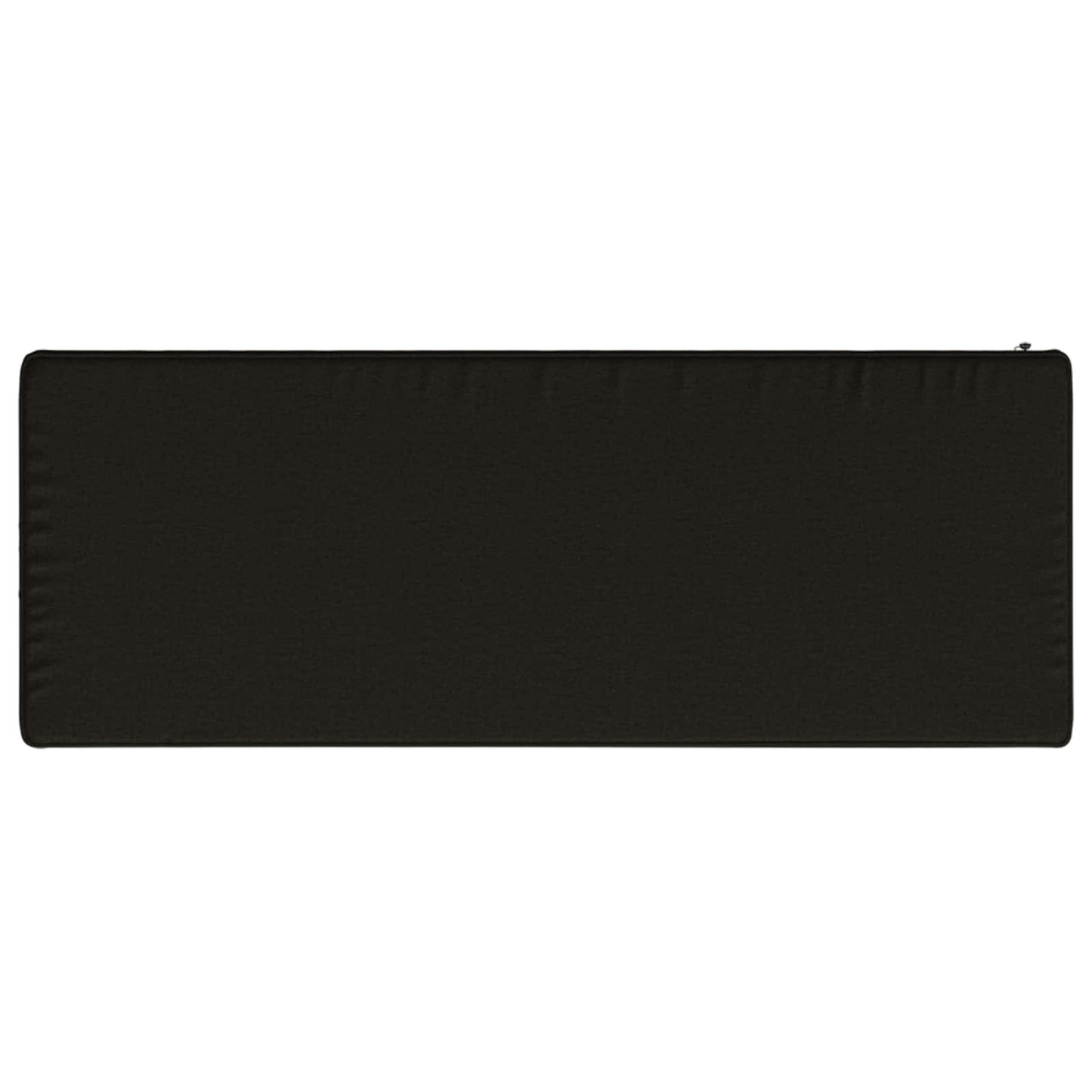 vidaXL 1-Piece Bench Cushion VUGHT 100% Polyester Black 60 x 30 x 5 cm