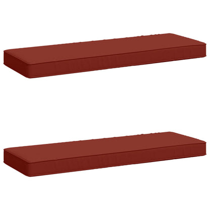 vidaXL 2-Piece Bench Cushions VUGHT 2 pcs 100% Polyester Red
