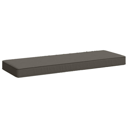 vidaXL 1-Piece Bench Cushion VUGHT 100% Polyester Grey 60 x 30 x 5 cm