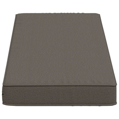 vidaXL 1-Piece Bench Cushion VUGHT 100% Polyester Grey 60 x 30 x 5 cm