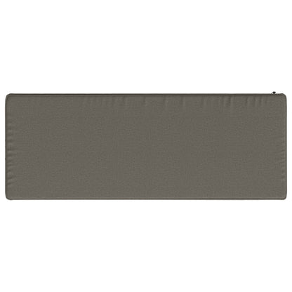 vidaXL 1-Piece Bench Cushion VUGHT 100% Polyester Grey 60 x 30 x 5 cm