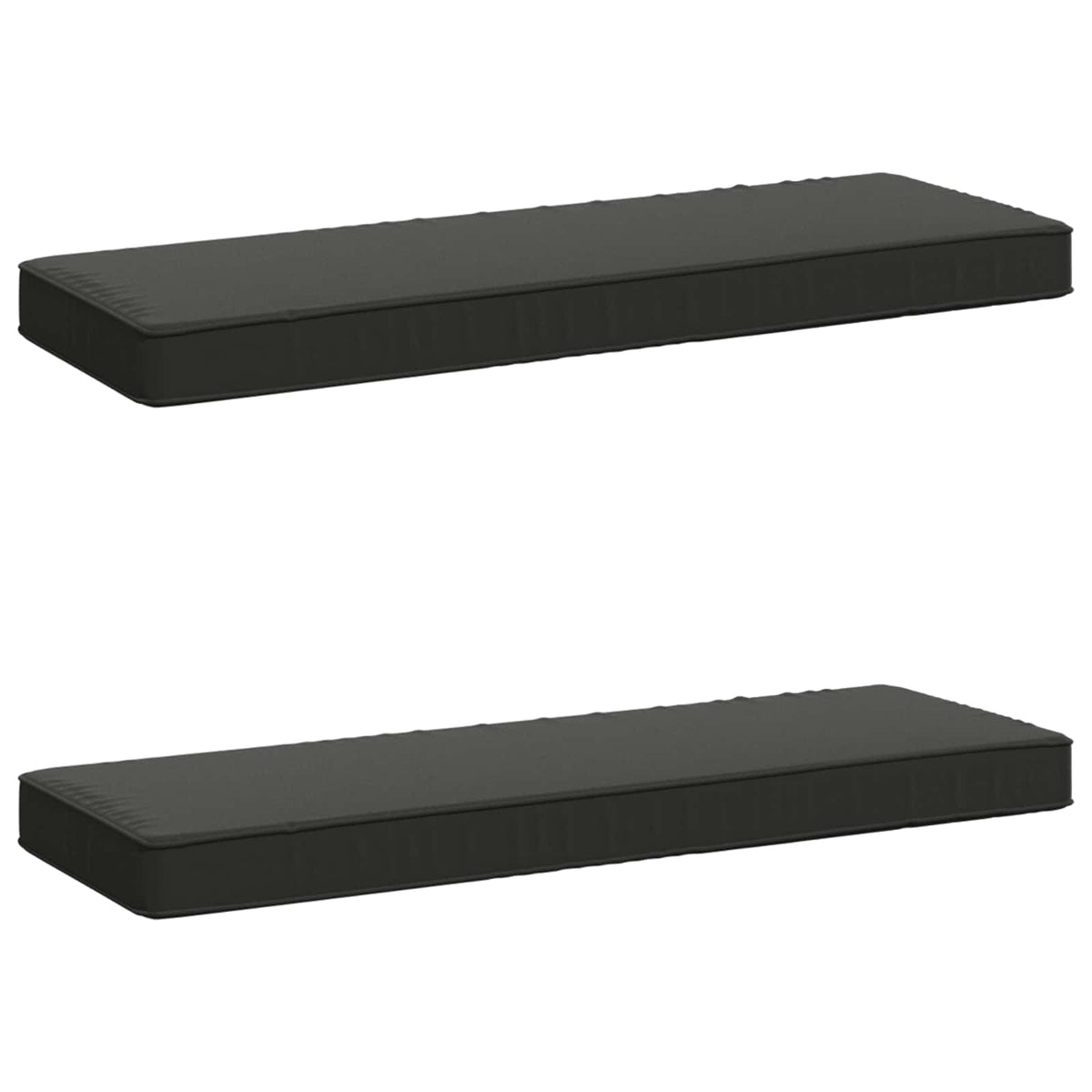 vidaXL 2-Piece Bench Cushions VUGHT 2 pcs 100% Polyester Anthracite
