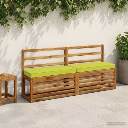 vidaXL 2-Piece Bench Cushions VUGHT 2 pcs 100% Polyester Bright Green