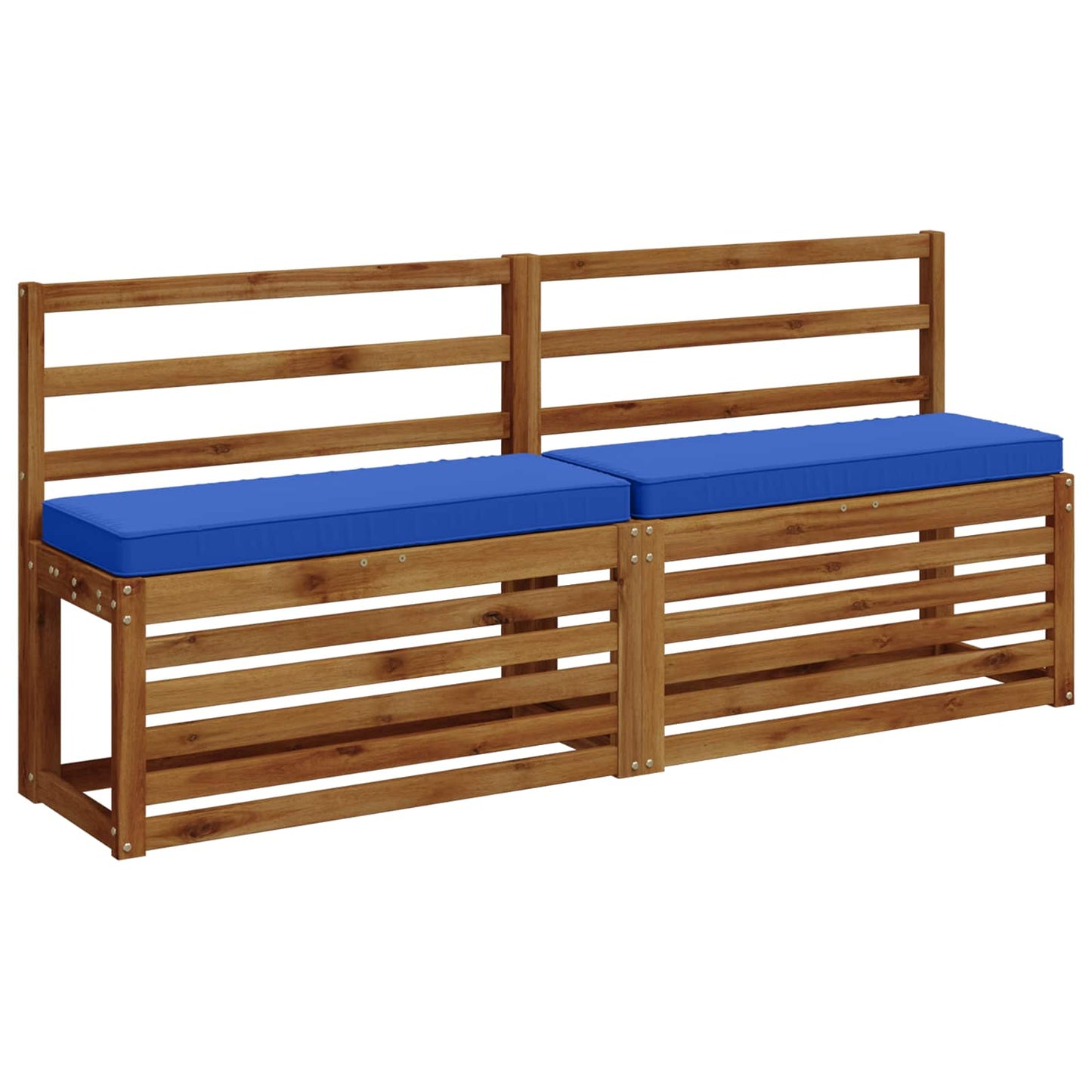 vidaXL 2-Piece Bench Cushions VUGHT 2 pcs 100% Polyester Royal Blue