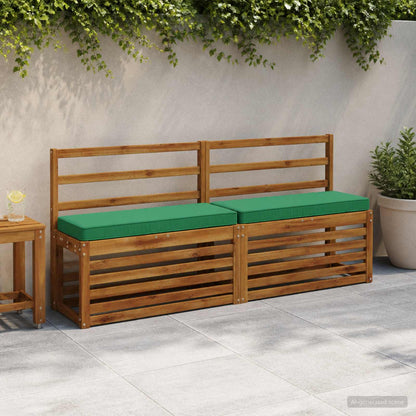 vidaXL 1-Piece Bench Cushion VUGHT 100% Polyester Green 60 x 30 x 5 cm