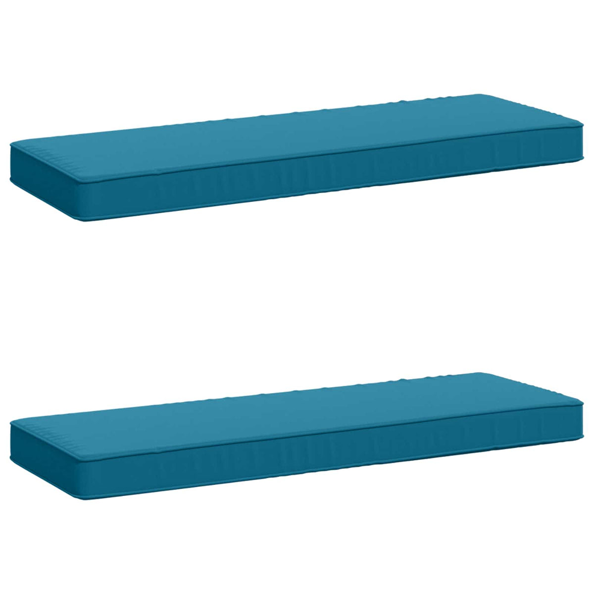 vidaXL 2-Piece Bench Cushions VUGHT 2 pcs 100% Polyester Light Blue