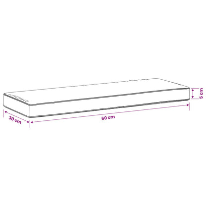 vidaXL 2-Piece Bench Cushions VUGHT 2 pcs 100% Polyester Light Blue