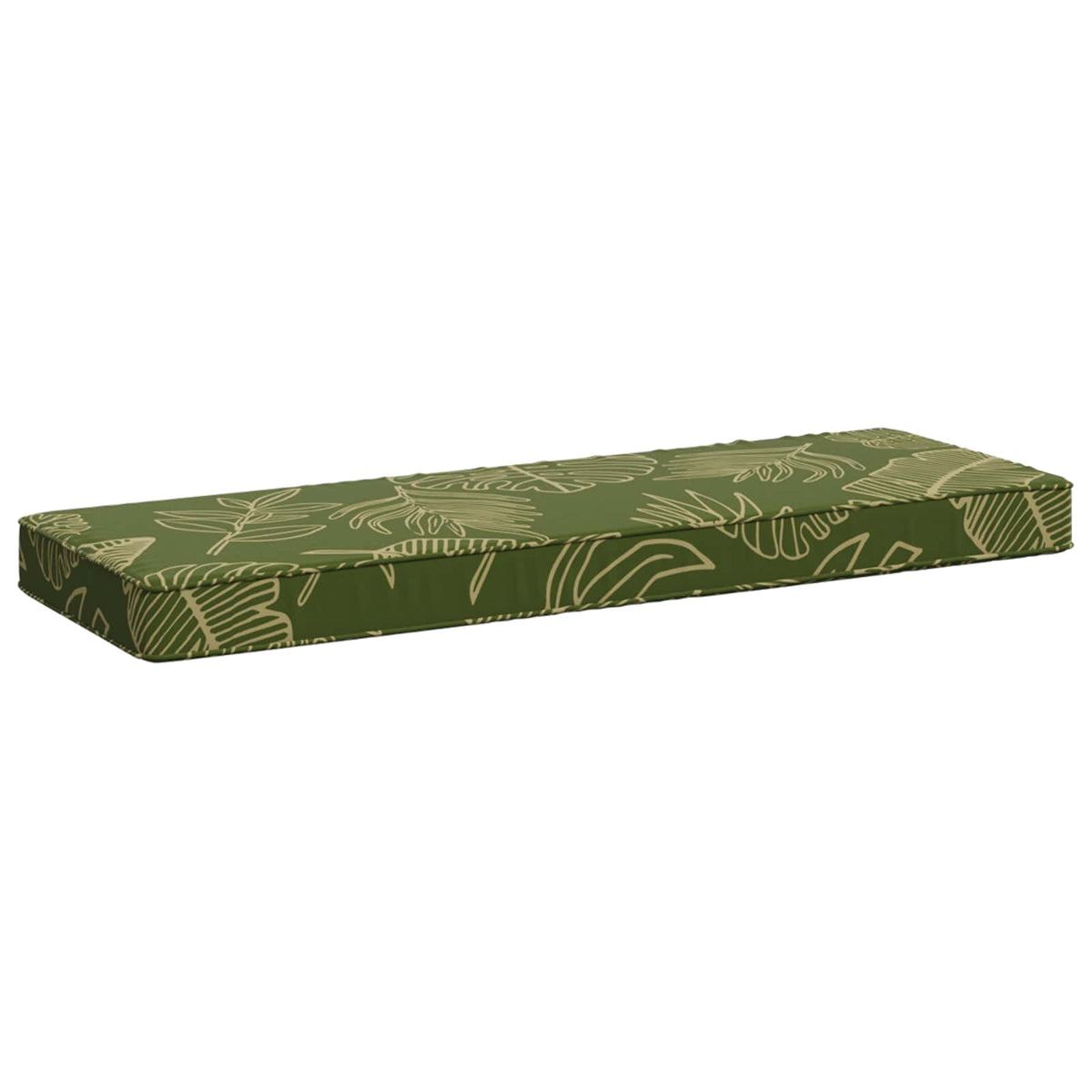 vidaXL 1-Piece Bench Cushion VUGHT 100% Polyester Leaf Design