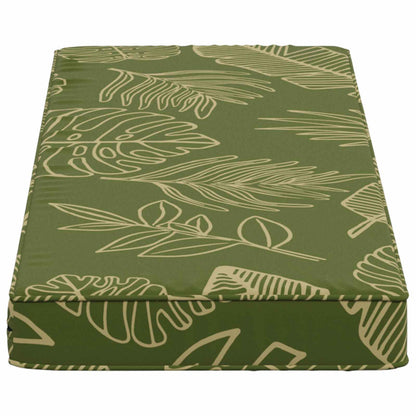 vidaXL 1-Piece Bench Cushion VUGHT 100% Polyester Leaf Design