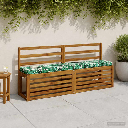vidaXL 1-Piece Bench Cushion VUGHT 100% Polyester Leaf Pattern