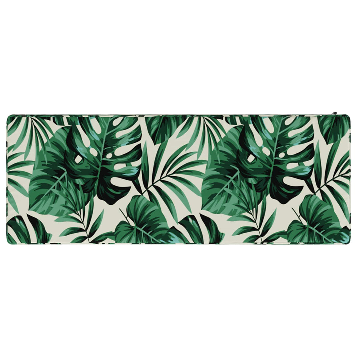 vidaXL 1-Piece Bench Cushion VUGHT 100% Polyester Leaf Pattern