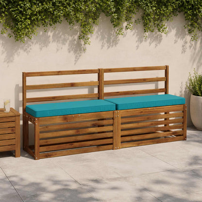 vidaXL 2-Piece Bench Cushions VUGHT 2 pcs 100% Polyester Turquoise