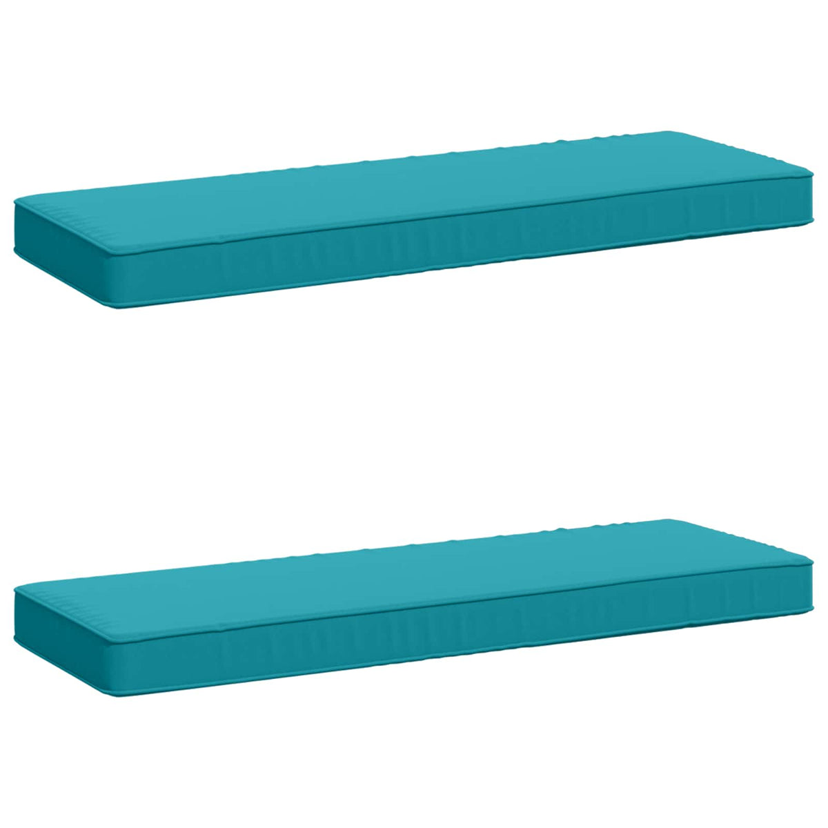vidaXL 2-Piece Bench Cushions VUGHT 2 pcs 100% Polyester Turquoise