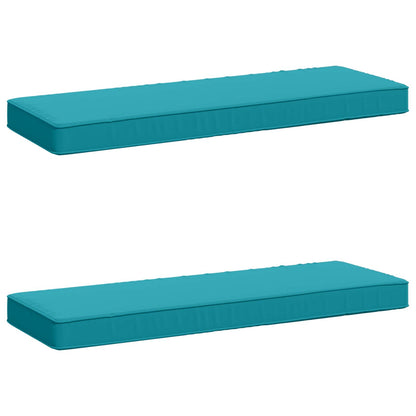vidaXL 2-Piece Bench Cushions VUGHT 2 pcs 100% Polyester Turquoise