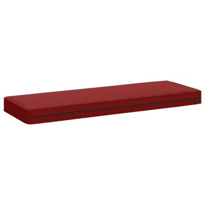 vidaXL 1-Piece Bench Cushion VUGHT 100% Polyester Wine Red
