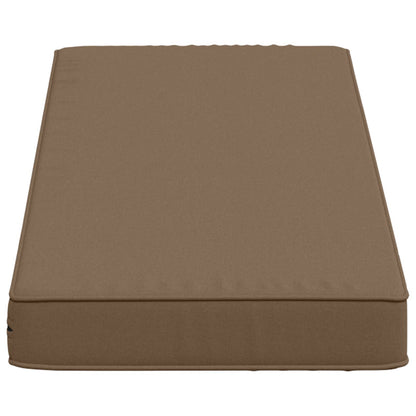 vidaXL 2-Piece Bench Cushions VUGHT 2 pcs 100% Polyester Taupe
