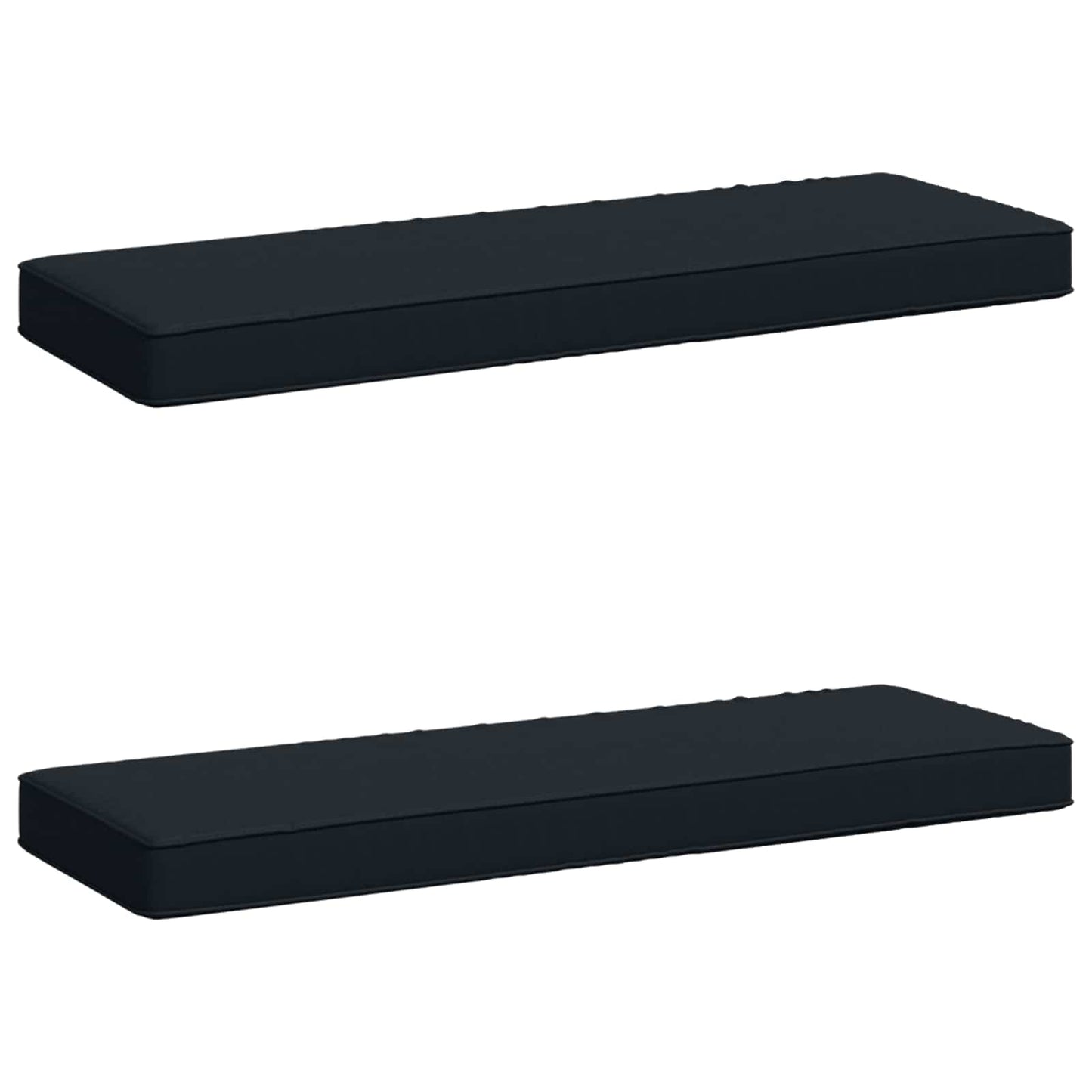 vidaXL 2-Piece Bench Cushions VUGHT 2 pcs 100% Polyester Dark Blue