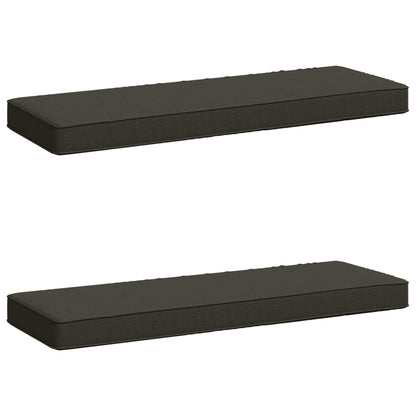 vidaXL 2-Piece Bench Cushions VUGHT 2 pcs 100% Polyester Anthracite