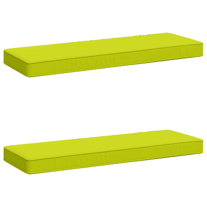 vidaXL 2-Piece Bench Cushions VUGHT 2 pcs 100% Polyester Bright Green