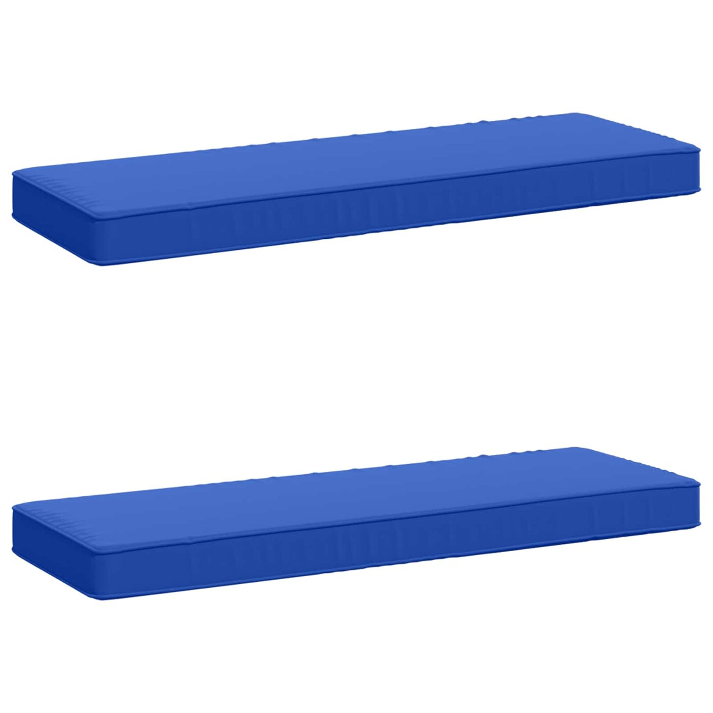 vidaXL 2-Piece Bench Cushions VUGHT 2 pcs 100% Polyester Royal Blue