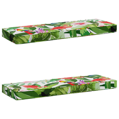 vidaXL 2-Piece Bench Cushions VUGHT 2 pcs 100% Polyester Multicolour