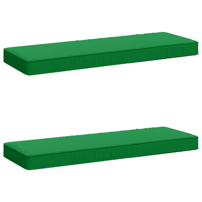 vidaXL 2-Piece Bench Cushions VUGHT 2 pcs 100% Polyester Green