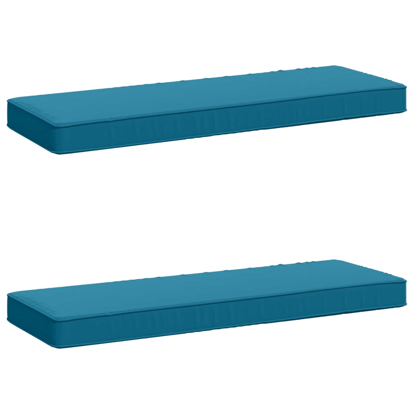 vidaXL 2-Piece Bench Cushions VUGHT 2 pcs 100% Polyester Light Blue